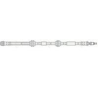 Flexible brake hose with internal thread PHB576 TRW for VW TOUAREG