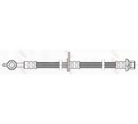 Flexible brake hose with internal thread PHD461 TRW for TOYOTA AVENSIS