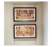 Flexible Brass Picture Hanging Rail SystemGallery Kit with Chains Hooks & Hardware for Easy Art DisplayPerfect for Commercial & Home Use