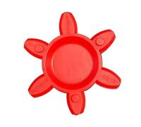 Flexible Buffer Pad Shaft Coupling,1 piece 6/8 Petal, GS19 ~ GS65 Type Polyurethane Solid Plum Blossom Red Gasket(GS22(45 * 22 * 12))