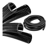Flexible Cable Conduit Spilt & Non Split Corrugated Protection Convoluted Tubing Loom (6.5mm I/D, Non-Split, 1 Metre)