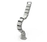 Flexible Cable Guide Spine Cable Trays for Height-Adjustable Cable Management Square 670 mm for Flexible Desk Cable Management with Height up to Height-Adjustable Desks (Grey)