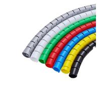 Flexible Cable Tidy Tube, Cable Spiral Wrap 1 meter Multicolor Multiple Sizes Pipe Protection Organizer(Grigio,32mm Inside Diameter)