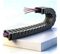 Flexible Cables Management Track, Detachable Nylon Drag Chain for 3D Printer & Industrial Equipment, H25MM R55(5m/16.5ft,25x77mm/0.98x3in)
