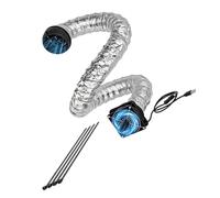Flexible Car AC Vent Extender Hose with 3900RPM, 6 Meters | Air Outlet Extender Hose, USB-Powered Fan for Baby, Rear Seats Cooling