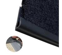 Flexible Carpet Edge Protector Transition Strip -Anti-Slip Floor Trim for Doorways (1-10m) - PVC for High Traffic Areas(Black,Length 1m(3.3ft))