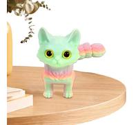 Flexible Cat Fidget Toy, Jointed Animal Collectible Figure, Interactive Movement Stress Relief Feature, Lightweight Decorative Desk Ornament, Figurine with Cute Modern Style, Cat Toy for Girls