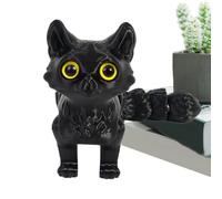 Flexible Cat Fidget Toy, Jointed Animal Collectible Figure, Interactive Movement Stress Relief Feature, Lightweight Decorative Desk Ornament, Figurine with Cute Modern Style, Cat Toy for Girls