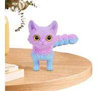 Flexible Cat Fidget Toy, Jointed Animal Collectible Figure, Interactive Movement Stress Relief Feature, Lightweight Decorative Desk Ornament, Figurine with Cute Modern Style, Cat Toy for Girls