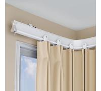 Flexible Ceiling Curtain Rail Curved Track with Silent Rollers WallMounted Room Divider Ideal for Curtains Bedroom Living Room 3.2m (10.4ft) Length