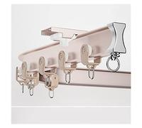 Flexible Ceiling Curtain Rod Aluminum Room Divider for Bathroom & Apartment 1m 3.3ft Rose Gold Ideal for Large & Space Separation