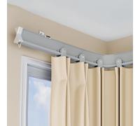 Flexible Ceiling Curtain Track Curved Silent Roller System WallMounted Room Divider for Curtains Bedroom Use (3.8m/12.4ft/149.6in)