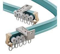 Flexible Ceiling Curtain Track System - /4M/6M Curved Room Divider for Privacy Heavy-Duty Curtain Rail for Large Curtains Ideal for RVs & Bathrooms