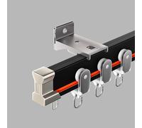 Flexible Ceiling Curtain Track with Silent Rollers 13ft/4m Ideal for Room Dividers RV Curtains Bay Windows Shower CurtainsEasy Installation