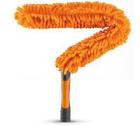 Flexible Ceiling Fan Cleaner Duster // Washable Fan Duster for High Ceiling // Fits All Extension Poles with Standard US Acme Thread // Best Flex-and-Stay Fan Blade Cleaner (Pole Sold Separately)