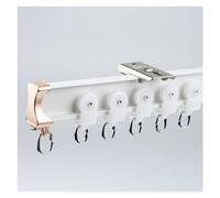 Flexible Ceiling Mount Track Wall-Mounted Rail for Shower Privacy RV Divider White A - 80cm Length Perfect for Home & Camper Decor Space-Saving Solution