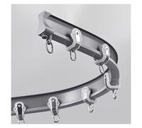 Flexible Ceiling Track Rail - 42.6ft Adjustable Room Divider & Shower Curtain Rod with Installation Kit - Customizable Gray Design for Easy Setup & Versatile Applications