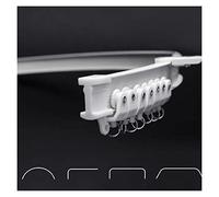 Flexible Ceiling Track Rail 8M Set with Fittings - Bendable Plastic Sliding System for Home Décor Balcony and Side Clamping - 3.0m 6m 8m Options Available