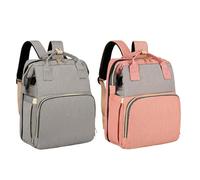 Flexible Changing Bag Backpack - Changing Backpack ¦ 31x19x39cm Nappy Bags with Multi Pockets, Oxford Cloth Nappy Backpacks with Solid Stitching, Mother Bags, Diaper Backpacks for Travel