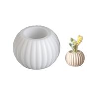 Flexible Circular Wax Holder Mold for Resin Projects, Decorative Boxes & Present Making Accessories Striped Round Cup Silicone Mold