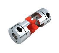 Flexible Clamp 3 Jaw D40L55 Coupler Aluminium Plum Flexible Shaft Coupling Stepper Motor Connector 40mm Diameter 55mm Length Shaft Joint(14X16mm)
