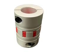 Flexible Clamp D40L50 Flexible Plum Coupling 40mm Diameter 50mm Length Shaft Coupler 8mm to 24mm Bore Jaw Shaft Motor Coupler Shaft Joint(8x8mm)