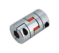 Flexible Clamp D80 L115 4 Jaws Aluminum Plum Flexible Coupling Motor Shaft Connector 80x115mm Large CNC Ball Screw Coupler Router Shaft Joint(20mm to 40mm)