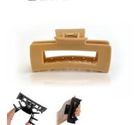 Flexible Claw Clip, Soft Silicone Hair Claw Clips, All Day Comfy Hold Hair Claw Clip for All Hair Types, Flexible No-Slip Grip, Strong Secure Hold, Elegant Hair Accessories Gifts for Women (brown)