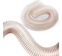 Flexible Clear Dust Collector Hose, 10" 8" 6" 5" 4" 3" 2" 1" PU HVAC Dust Ducting for Woodworking/Auto Shop/Tunnel, Heavy Duty Shop Exhaust Hosing(L 2m(6.5 ft),Dia 9-4/5"/250MM)