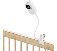 Flexible Clip Mount for VTech VM901/ VM928/ VM923/ VN924, Gooseneck Baby Camera Holder for Crib Without Tools or Wall Damage - White