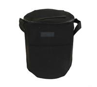 Flexible Compost Bag Constructed from Sustainable Non Woven Material for Everyday Organic Waste Collection Tasks (Black)