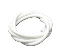 Flexible Conduit 1/5/10M Food Grade White Silicone Rubber Hose ID 0.5 1 2 3 4 6 7 8 9 10 12 14 16 18 20 25 mm Flexible Tube Outdoor Conduit for Electrical Cable(5 Meters,ID 6mm x 10mm OD)