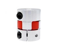 Flexible Connector D20 L25 Plum Coupling 3mm 4mm 5mm 6mm 6.35mm 7mm 8mm 10mm Inner Hole Spider Coupler Aluminium Flexible Jaw Coupling Clamping Extension(3x3mm)