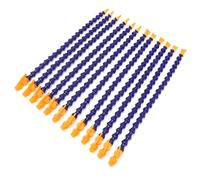 Flexible Coolant Hose Set, 12PCS 1/4 inch PT Plastic Water Oil Coolant Pipe with Switch for CNC Lathe Milling Machine, Round and Flat Nozzle