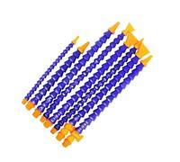 Flexible Coolant Hoses, Flexible Coolant Pipe 1/4 3/8 1/2 Inch BPS Male Thread Plastic Water Oil Cooling Hose Round or Flat Nozzle 300-600mm 1pc(1/2-no Switch,Flat 600MM)