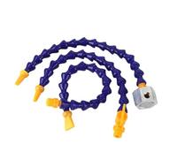 Flexible Coolant Pipe Coolant Pipe Blue Flexible Plastic 1/4 3/8 1/2 Flat Round Nozzle 30-60cm Switch Lathe CNC(Dn10 Round,40CM)