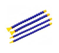 Flexible Coolant Pipe Pneumatic Tube 1/4" 3/8" 1/2" BPS Male Thread Plastic Flexible Water Oil Coolant Pipe Hose for Air(3l8-Round-400mm,5 PCS)