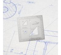 Flexible coordinate ruler for construction engineering surveying, including map scale and protractor for accurate readings on 1 25,000 to 1 250,000 scale maps