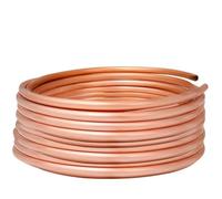 Flexible Copper Piping, Copper Tube T2 Red for Air Conditioning Refrigeration Capillary Wire Pipes(9.52mm x 0.7mm x 1meter)
