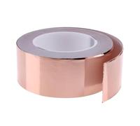 Flexible Copper Tape for Stained Glass Making Crafts,20 metres | Decorative edging, cuts with scissors, conforms to curved edges, arts and friendly
