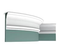 Flexible Cornice Moulding Panel Moulding Stucco Decoration 2 m Orac Decor C339F LUXXUS