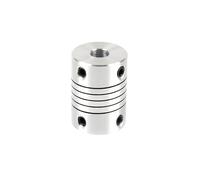 Flexible Coupling 8mmx8mm Aluminum Alloy Shaft Coupler Motor Connector Joint D19xL25