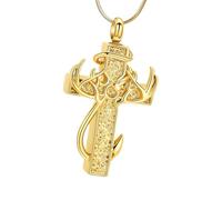 Flexible Cremation Necklace Oxidation Resistant Pet Commemorative Cut Brooch Secret Rest Storage Rust Proof Steel Pet Ash Owner Religious Jewelry