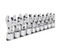 Flexible Crow's Foot Open-End Spanner Set 10pc 3/8"Sq Drive Metric | S01043 Seal