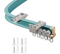 Flexible Cud ain Rail 100-660CM Aluminium Ceiling & Wall Track Adjuble for L/U Sd Easy to Cut & Inll Perfect for Room Dividers