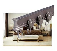 Flexible Curtain Track System 15m Bendable Aluminum Room Divider Rod for Bay Windows Balconies & Showers Champagne Color 2.5m Length Easy Install Sliding Solution