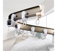 Flexible Curtain Track System Room Divider Adjustable for Shower/Balcony/Clinic Ceiling & Wall Mount 4.5m (14.7ft) Curtain Rail for Versatile Space Solutions