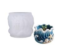 Flexible Curved Design Silicone Mold for Resin Concrete Cement Projects Simple Demolding Great for Present Crafting Holder Silicone Mold