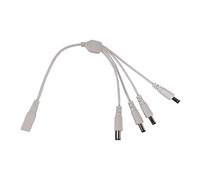 Flexible DC5.5mmx2.1mm Y Splitter Cable For LED CCTV Camera Car Monitors Electronics Efficient Power Cord 11.81in Monitor