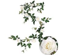 Flexible Decorative Artificial Rose Vines For Any Occasion Perfect Addition To Your Wedding Or Home Decor(white)